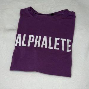 Purple Alphalete Crop Top